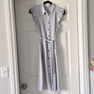 Monteau blue floral dress